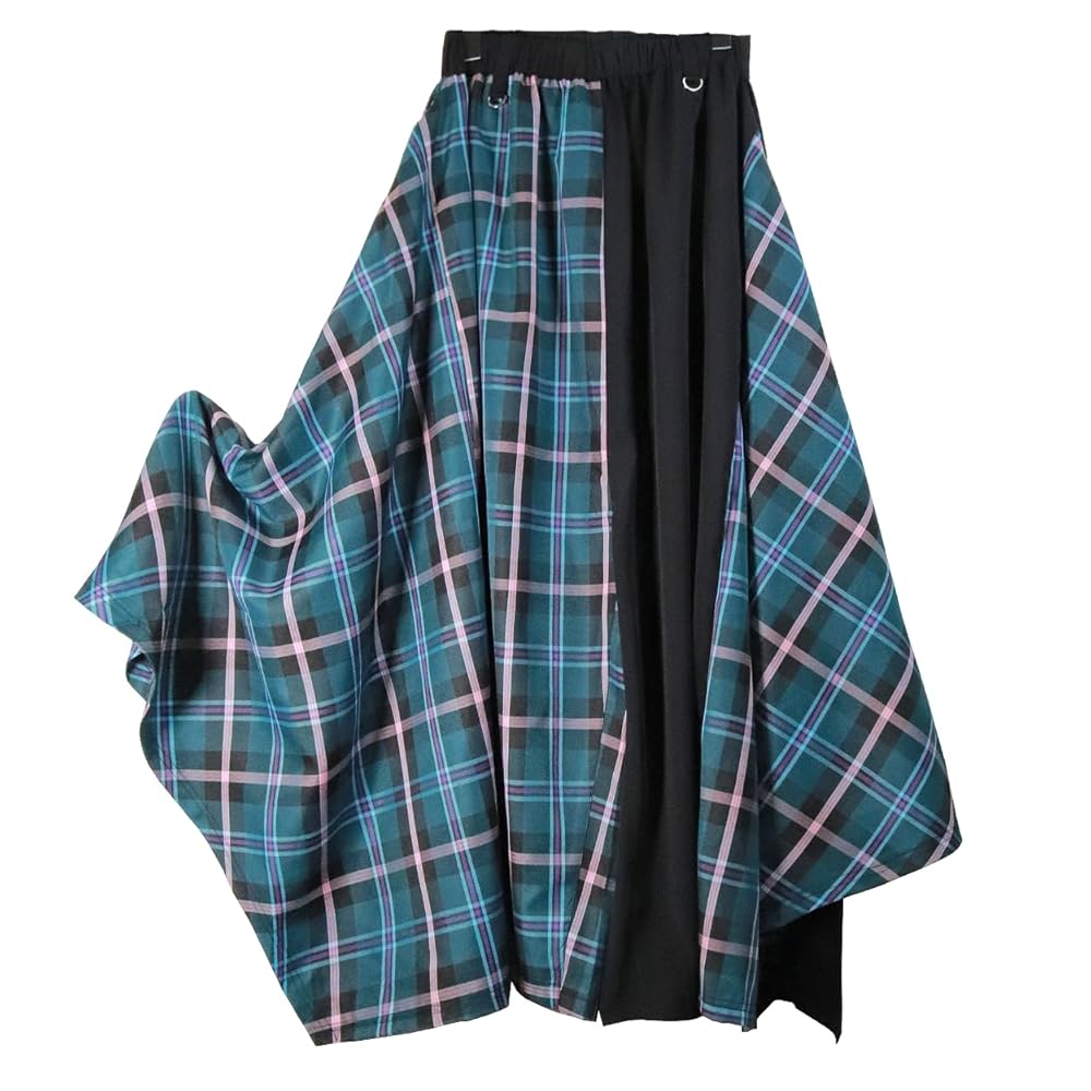 うさとの服 usaato モモンガ スカート パンツ 青 黒 チェック うさとの服 usaato モモンガ スカート パンツ 青 黒 チェック
